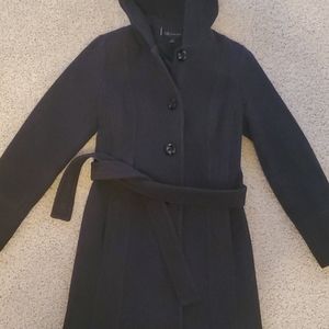 Hooded peacoat